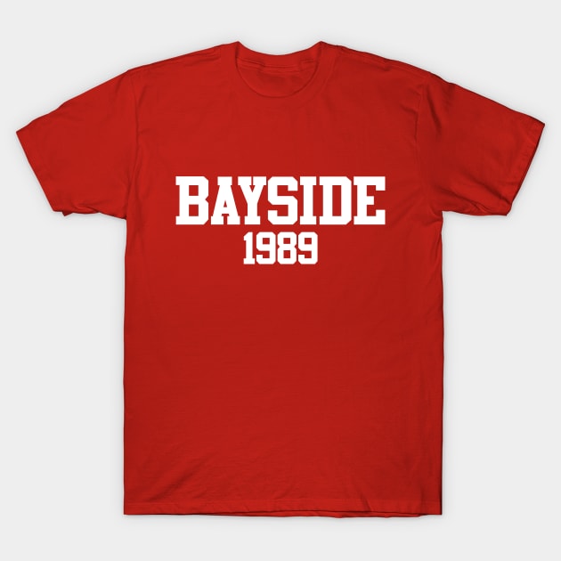 Bayside 1989 (Red) T-Shirt by GloopTrekker